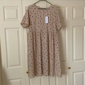 Polka dot midi dress